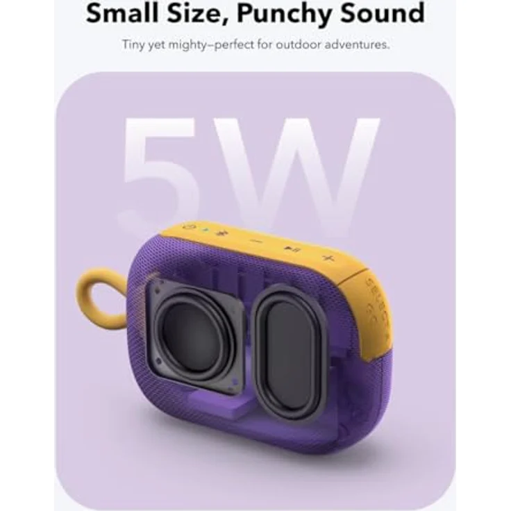 soundcore Select 4 Go Bluetooth Lautsprecher, bis zu 20h Wiedergabe, IP67 Wasser- und Staubschutz, schwimmfähig, kraftvoller Sound, für drinnen und draußen, Wandern und Radfahren – Bild 3