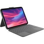Logitech Combo Touch Case mit Abnehmbarer Tastatur für iPad (10. Generation) - English Layout, Graphite