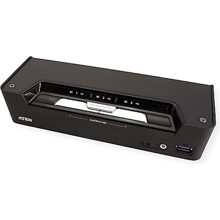ATEN CS1953 3-Port USB-C DisplayPort Hybrid KVM, Schwarz – Bild 2