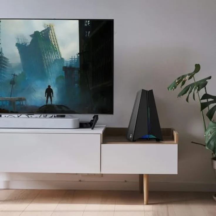 TP-Link Archer GXE75 Gaming Router, Wi-Fi 6E AXE5400 Tri-Band, 2,5 Gbps Anschlüsse, dediziertes Spiele-Panel, Exklusive Beschleunigung für Spiele, spielorientiertes Design, kompatibel mit Alexa – Bild 5