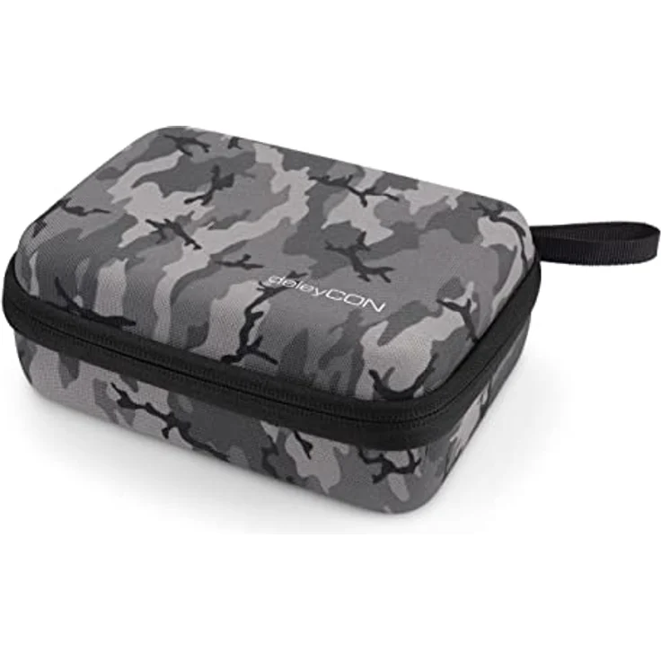 deleyCON Hardcase Tasche für GoPro Actionkamera & Zubehör, robust mit Staub- und Spritzwasserschutz, Größe M - Camouflage, passend für HERO 9/10/11/12/13 – Bild 1