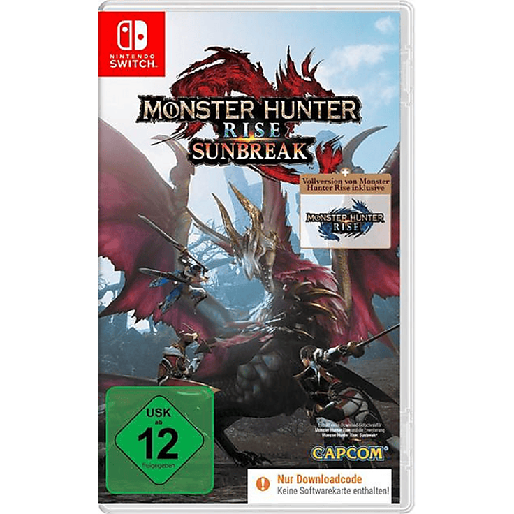Capcom Monster Hunter Rise + Sunbreak Set, Nintendo Switch Spiel mit neuen Jagdgebieten und DLC-Inhalten