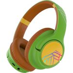 PowerLocus Bobo Bluetooth-Kinderkopfhörer Turtle, Over Ear mit Lautstärkebegrenzung, komfortabel und sicher, integrierte LED-Leuchten