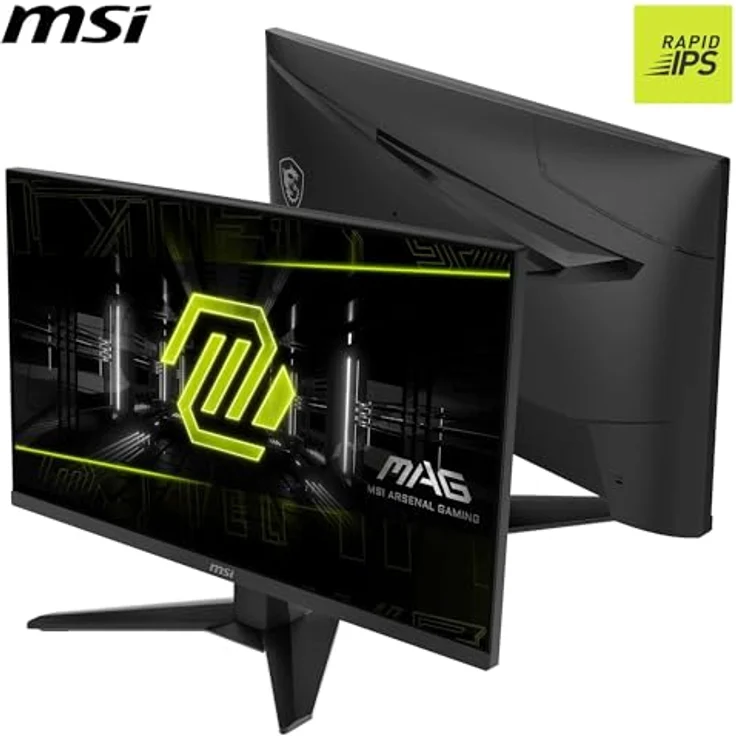 MSI MAG 274QF X24, 27" WQHD Gaming Monitor mit Rapid IPS Panel, 2560x1440, 240Hz, 0,5ms, HDR Ready, AMD FreeSync Premium, AI Vision, HDMI 2.0b, DisplayPort 1.4, neigbar, VESA kompatibel, Schwarz – Bild 2