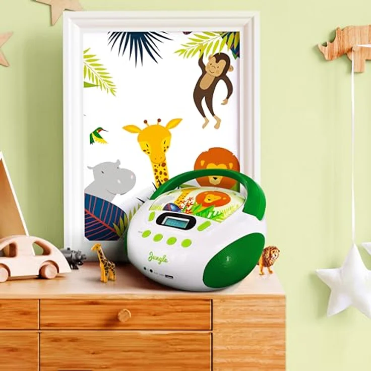 Metronic Radio-CD-Player für Kinder, Ozean, mit USB--SD--AUX-IN-Port Grün-Weiß – Bild 7