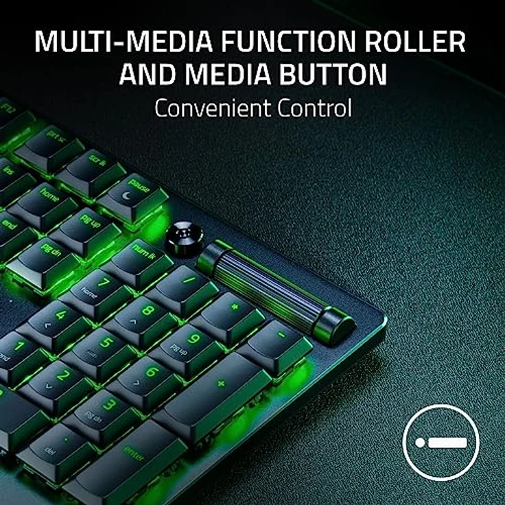 Razer DeathStalker V2 (Red Switch) - Optische Low-Profile-Gaming-Tastatur (Lineare Optische Switches, HyperSpeed Wireless, USB-C, Laser-Etched Tastenkappen) QWERTY US-Layout | Schwarz – Bild 5
