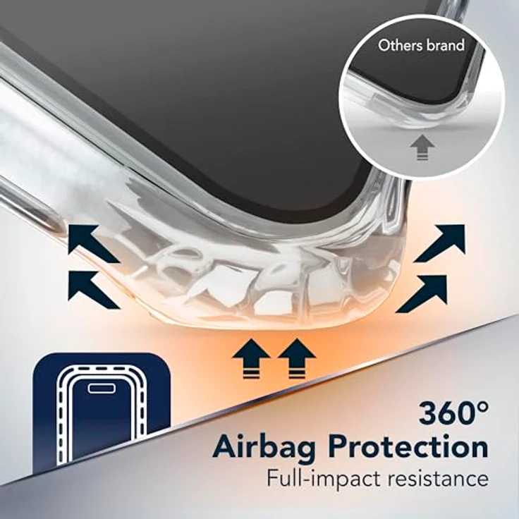 cellularline Handyhülle Ultra Strong für Galaxy S26, verstärkter Anti-Schock-Rand, integrierte Luftkammern, antibakterielle Formel, transparentes recyceltes Material – Bild 4