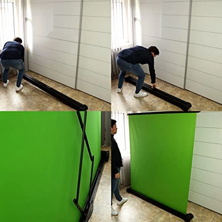 celexon Mobile Chroma Key Green Screen 150 x 180cm – Bild 9