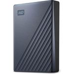 WD My Passport Ultra Externe Festplatte 6 TB (mobiler Speicher, Metallgehäuse, herunterladbare Software, automatische Backups, Passwortschutz) Blau - auch kompatibel mit PC, Xbox, PS4 und PS5