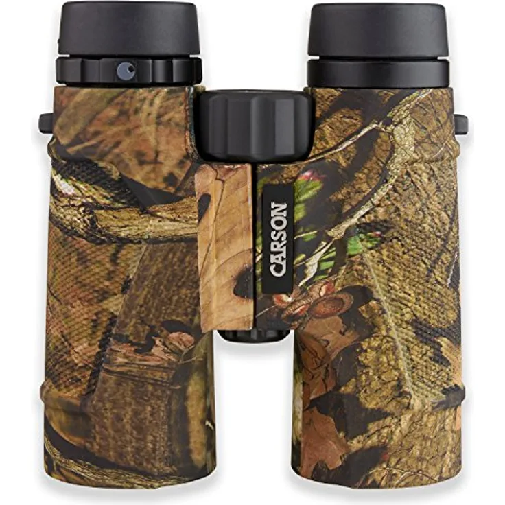 CARSON 3D 10x42 ED Camouflage Fernglas, wasserdicht und stoßfest mit hoher Lichtdurchlässigkeit