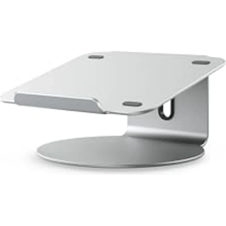 ALOGIC Elite 360 Laptop Stand, 360-Grad-Drehbasis mit rutschfestem Silikonpad, einstellbar für 11 bis 17 Zoll, Silber – Bild 1