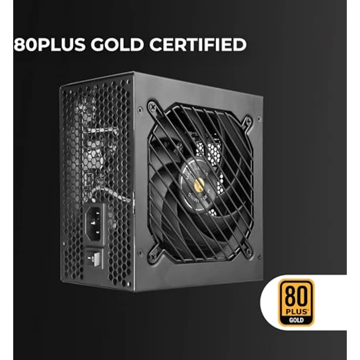 Mars Gaming MPB850PSI, Vollmodulares ATX-Netzteil 850W, 80Plus Gold 90%, 10 Jahre Garantie, SI-Lüfter 14cm, DC-DC und SMD-Technologie, ATX 3.1 und PCIe 5.1, Schwarz – Bild 3