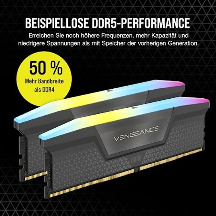 Corsair Vengeance RGB DDR5-6000 C36 DC - 32GB (AMD EXPO) – Bild 3
