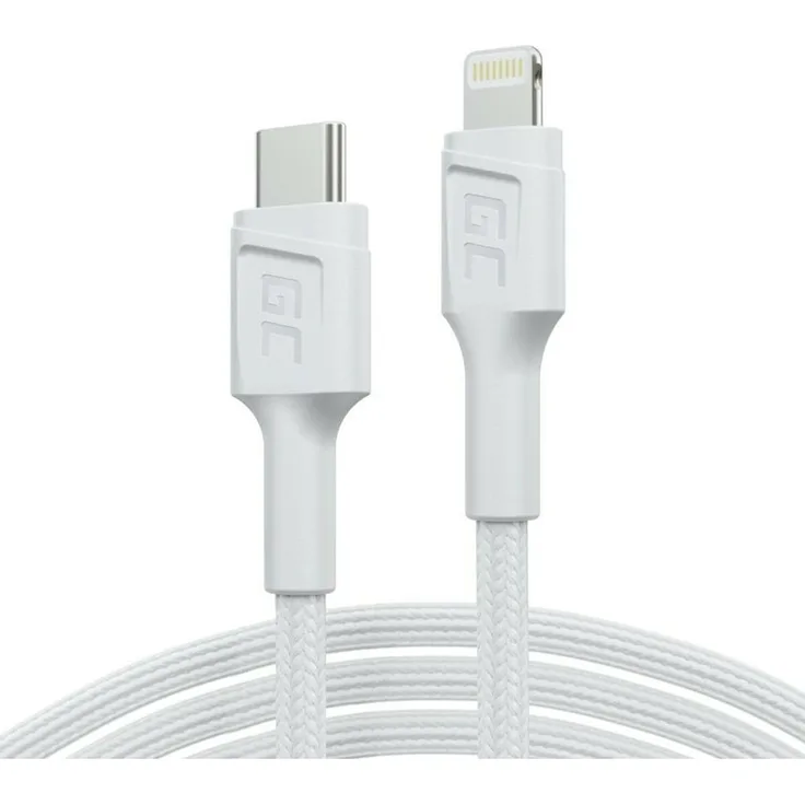 Green Cell KABGC29W USB-Kabel USB 3.2 Gen 1, 2 m, schnelles Laden, Weiß