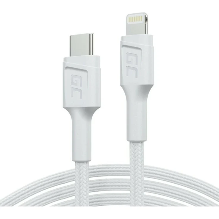 Green Cell KABGC29W USB-Kabel USB 3.2 Gen 1, 2 m, schnelles Laden, Weiß
