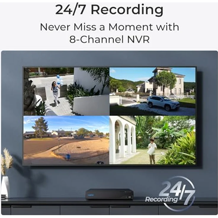 Reolink RLN-8-410, Netzwerk Videorekorder mit 2TB Speicher, mehrfarbig – Bild 2