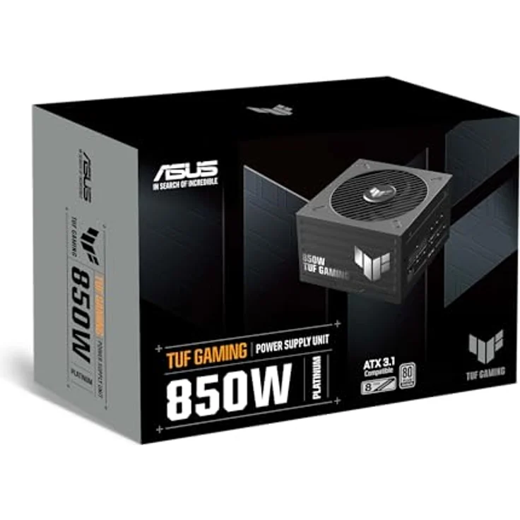 ASUS TUF GAMING PLATINUM 850W Netzteil, 850 Watt, ATX 3.1, 80 Plus Platinum, schwarz – Bild 13