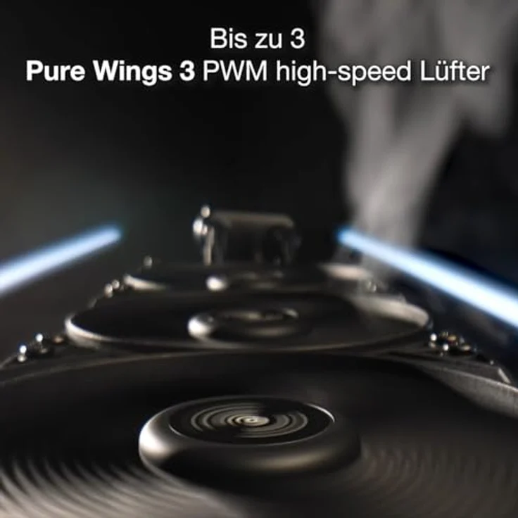 be quiet! Pure Loop 2 360mm All-in-One Wasserkühlung, 3x Pure Wings 3 PWM high-speed Lüfter, doppelt entkoppelte PWM-Pumpe mit ARGB, Schwarz – Bild 3