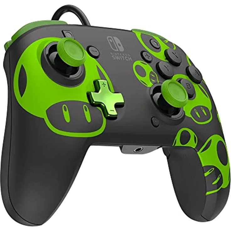 PDP Switch Rematch verkabelt controller 1-UP Glow in the dark Offiziell Lizenziert durch Nintendo - Customizable buttons, sticks, triggers, and paddles - Ergonomic Controllers – Bild 5