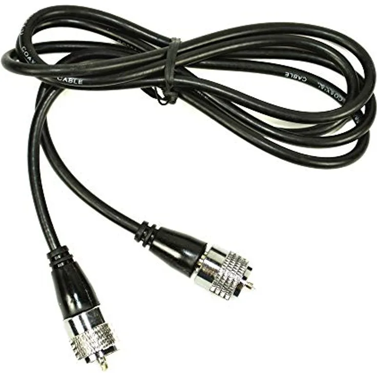 Albrecht Coax Verbindungskabel RG58, 1,5 m, schwarz, beidseitig mit 2xPL 259 Stecker