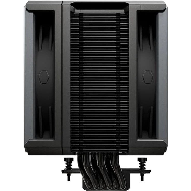 Cooler Master Hyper 612 Apex, CPU-Luftkühler mit 6 supraleitenden Heatpipes, 2 x 120mm Mobius-Lüfter, TDP 260 W, kompakter Kühlkörper, AMD- und Intel-kompatibel, schwarz-metallisch – Bild 4