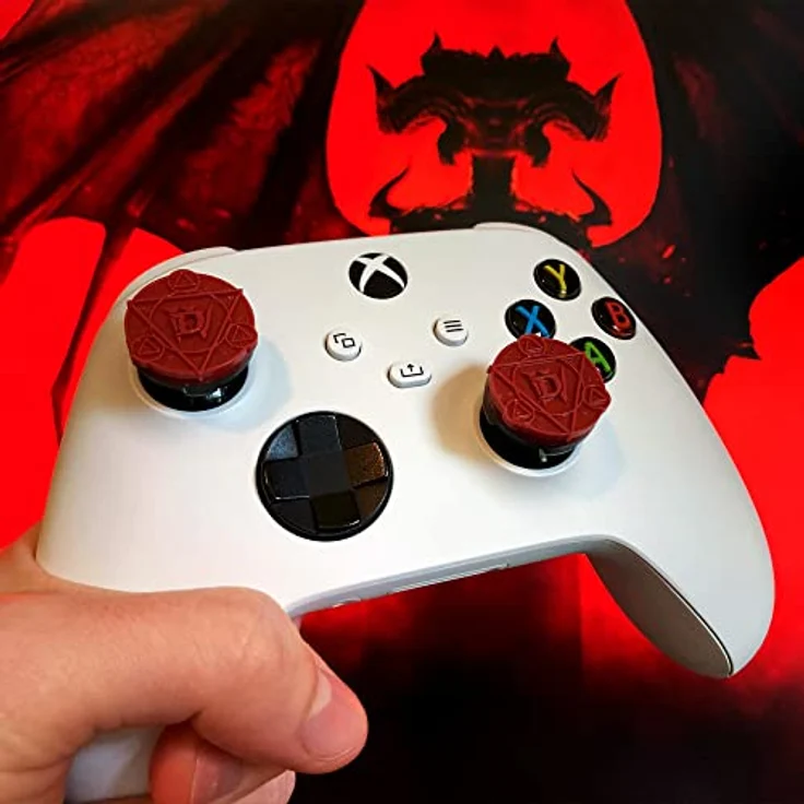 KontrolFreek Diablo IV Wireless Gamepad, Gaming Controller mit Dual-Vibrationsfunktion, rot – Bild 4