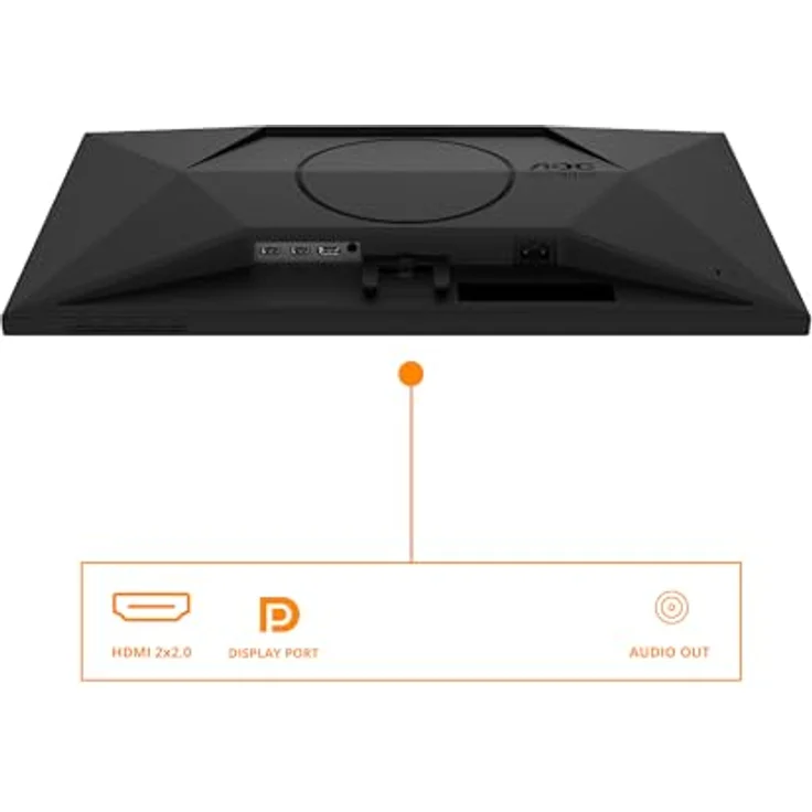 AOC Gaming 24G4XED, 24 Zoll Full HD Monitor mit 180 Hz, 1 ms Reaktionszeit, FreeSync Premium, G-Sync kompatibel, HDR10, schwarz/grau – Bild 4