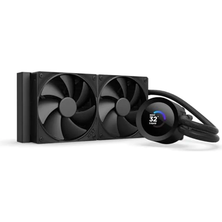 NZXT Kraken Plus 240, All-in-One CPU Wasserkühler, 240 mm, Schwarz, kompatibel mit LGA 115X/1700/AM4/AM5 – Bild 1