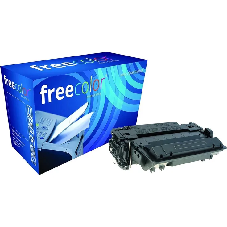 freecolor Tonerkartusche CE255X 55X Schwarz für LaserJet P3015 M521 M525, kompatible Hochleistungs-Kartusche für 12.500 Seiten, ISO 9001/14001