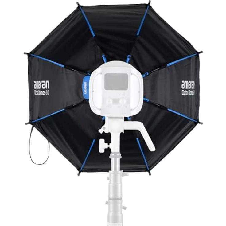 Amaran Octa Dome 60, achteckige Bowens Mount Softbox für weiches Licht, kompatibel mit Leuchten bis 300 Watt – Bild 7