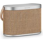 Bang & Olufsen Beosound A5 - Loud Wireless Home and Portable Bluetooth 360° Speaker with USB-C Cable and Integrated Qi Wireless Charging Pad - Nordic Weave