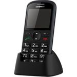 UNIVERSUM W60-C Seniorenhandy, 2G Handy mit großen Tasten, 2,2 Zoll Display, Notruftaste, Ladestation, 900mAh Akku, FM-Radio, Bluetooth, schwarz