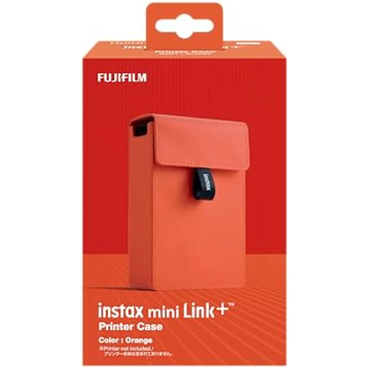 FUJIFILM instax mini Link+™ Printer Case, Orange, Tasche mit Leinenstruktur und Aufklappdeckel für den optimalen Transport – Bild 5