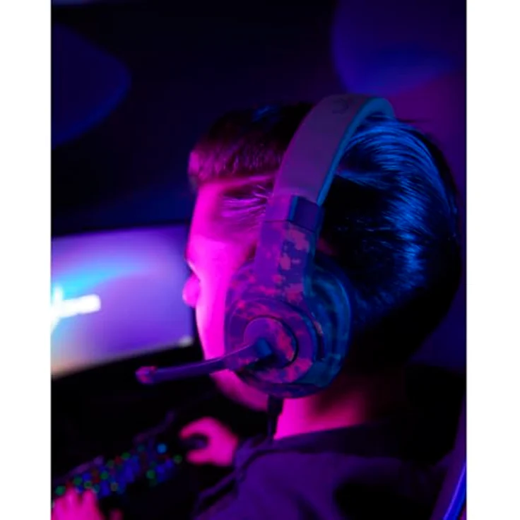 uRage Gaming-Headset SoundZ 330 V2, kabelgebundene Multi-Plattform Kopfhörer für PS5/PC, Over-Ear, in Camouflage – Bild 4
