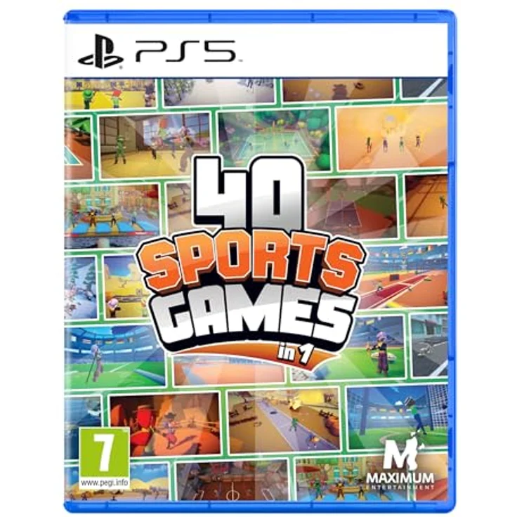 Maximum Entertainment 40 Sports Games in 1 (PS5), Sammlung mit 40 Sportspielen und 6 neuen Spielen, anpassbare Charaktere – Bild 1