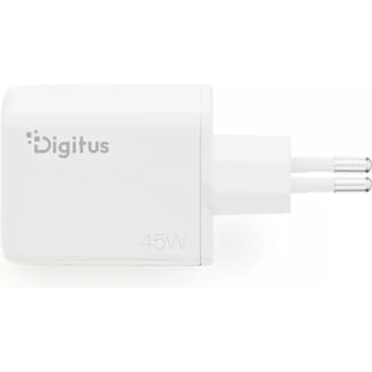 DIGITUS USB-Ladegerät GaN II 45W, 1x USB-C & 1x USB-A, weiß, kompakt – Bild 9