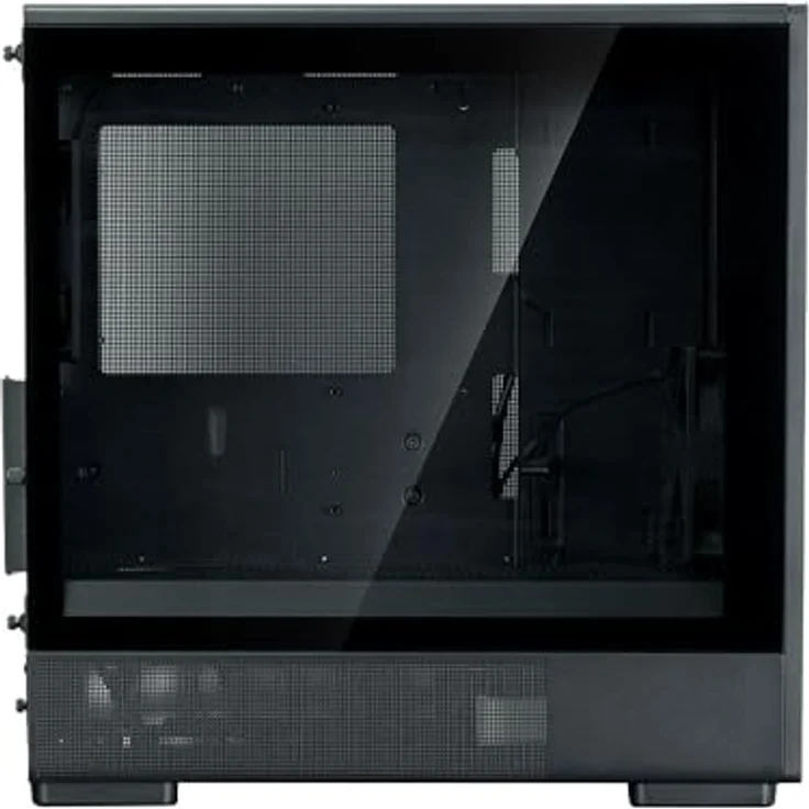 Zalman P10 NAMU Black Micro-ATX Mini Tower, PC Gehäuse mit 3x 120 mm Lüftern und gehärtetem Glas, Schwarz – Bild 4
