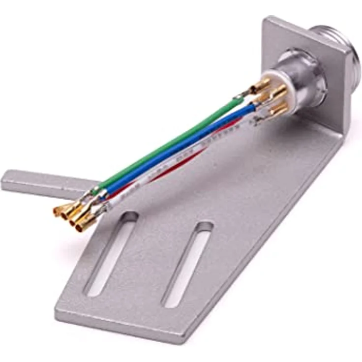 Analogis HS-22 LENCO Systemträger 6109 Plattenspieler, Aluminium Headshell mit vergoldeten Kontakten für präzise Signalübertragung – Bild 3