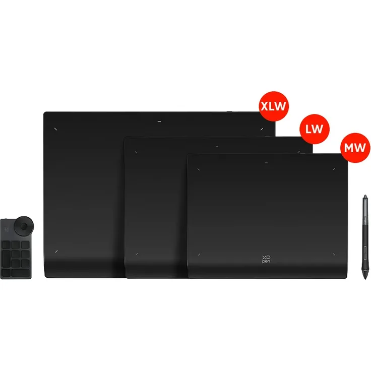 XP-PEN Deco Pro Grafiktablett (Gen. 2) mit langer Batterielaufzeit, anthrazit