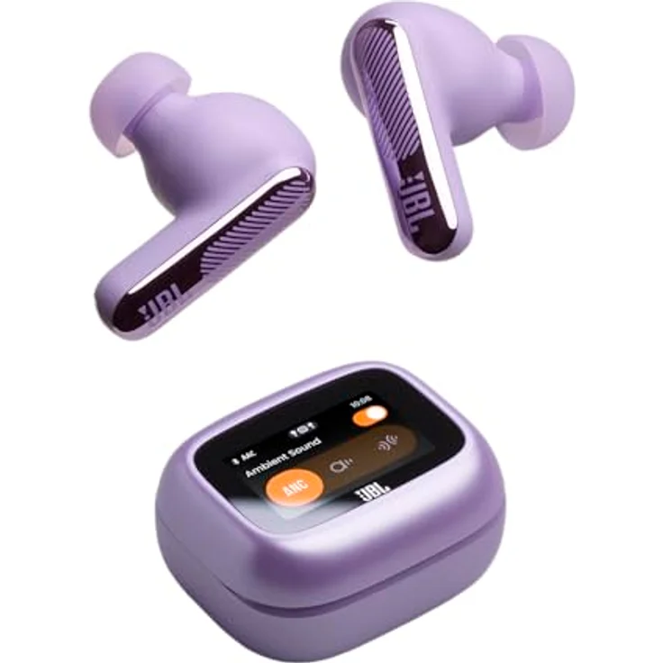 JBL Live Beam 4, Kabellose Noise-Cancelling-Ohrhörer mit Hi-Res Audio, Smart Charging Case, 48 Std. Akkulaufzeit, IP55 wasserdicht, Lila – Bild 2