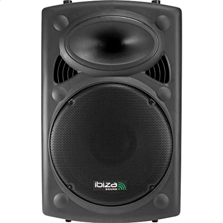 Ibiza Port15VHF-BT mobile 38cm PA-DJ-Anlage PA-Box Bluetooth-Lautsprecher inkl. Funkmikrofon, Fernebdienung (400W RMS, Akku-Betrieb,USB-SD, Radio) schwarz – Bild 8