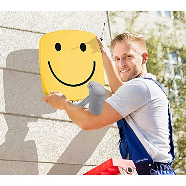 TechniSat TECHNIPLUS 45 Alu-Wandhalter mit 45 cm Wandabstand (Halter für Sat Antennen, Wandbefestigung) – Bild 2