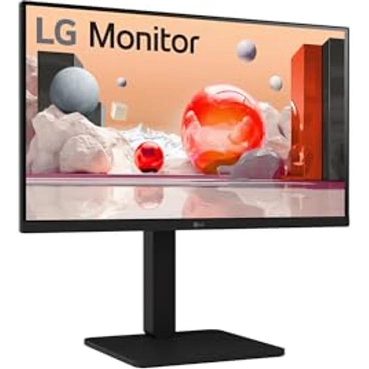 LG 24BA550-B, 60,5 cm (23.8") Full HD LCD Monitor mit 1920 x 1080 Pixel, 100 Hz, Schwarz