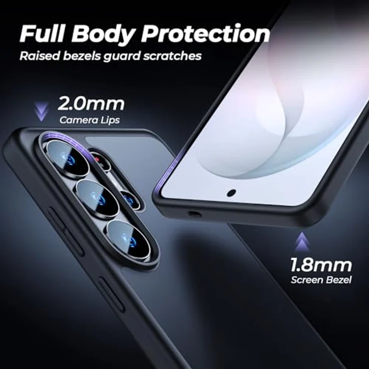 U Ultimate24Style Premium Hülle für Samsung Galaxy S26 Ultra – Stoßfest mit 360° Airbag-Technologie, kratzfest und griffig (Schwarz) – Bild 2