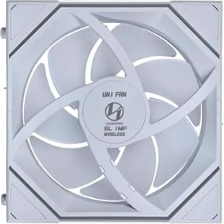Lian Li UNI FAN SL-INF, 120mm Wireless Lüfter mit ARGB, PWM und bis zu 2.300 U/min, weiß – Bild 6