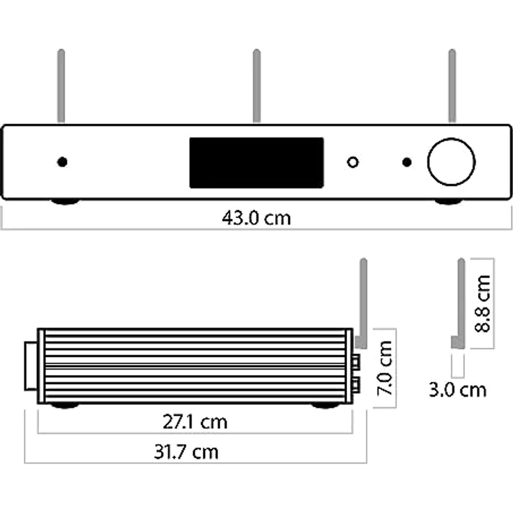 Nubert nuConnect ampXL | Schwarzer digitaler Vollverstärker | Wireless Connector für nuPro XS | AirPlay 2, Spotify Connect und Google Chromecast | Stereoverstärker mit 2x 340 W |Verstärker mit USB DAC – Bild 5