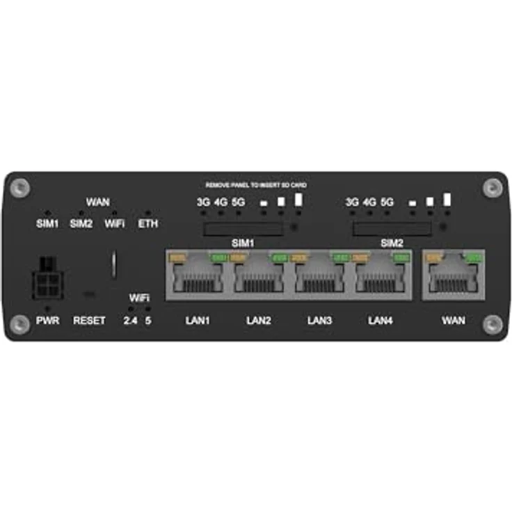 Teltonika RUTM52, 5G-Router mit dualen Modems und Multi-WAN-Funktionen, Schwarz – Bild 4