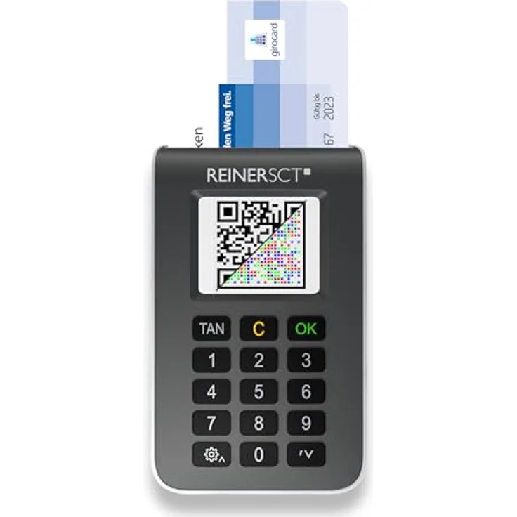 Reiner SCT tanJack photo QR, Kartenlesegerät mit TFT-Farb-Display, QR-Code/Farb-Matrixcode und chipTAN Verfahren – Bild 2
