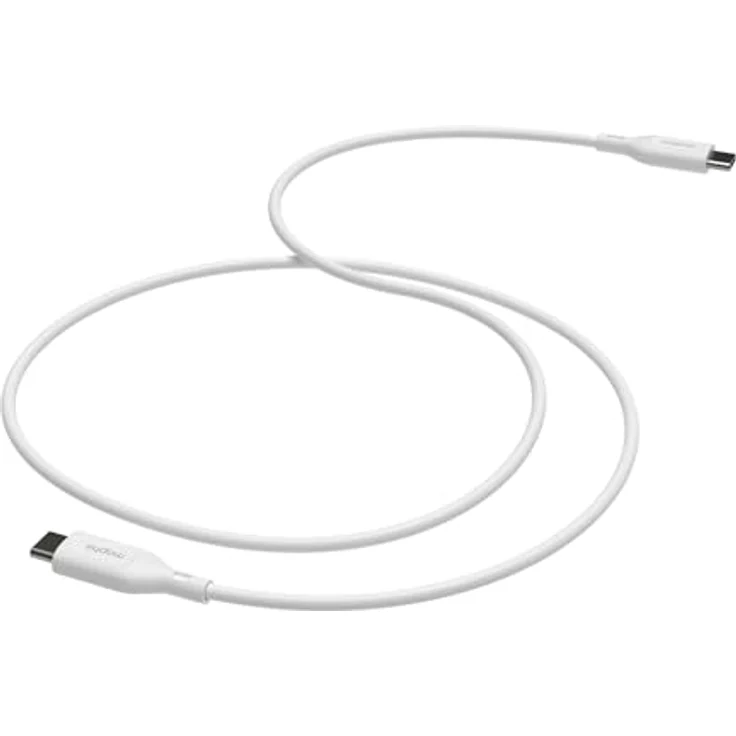 ZAGG mophie Essentials USB-C auf USB-C Schnellladekabel, langlebig, strapazierfähig, 60W, 3m, weiss – Bild 4