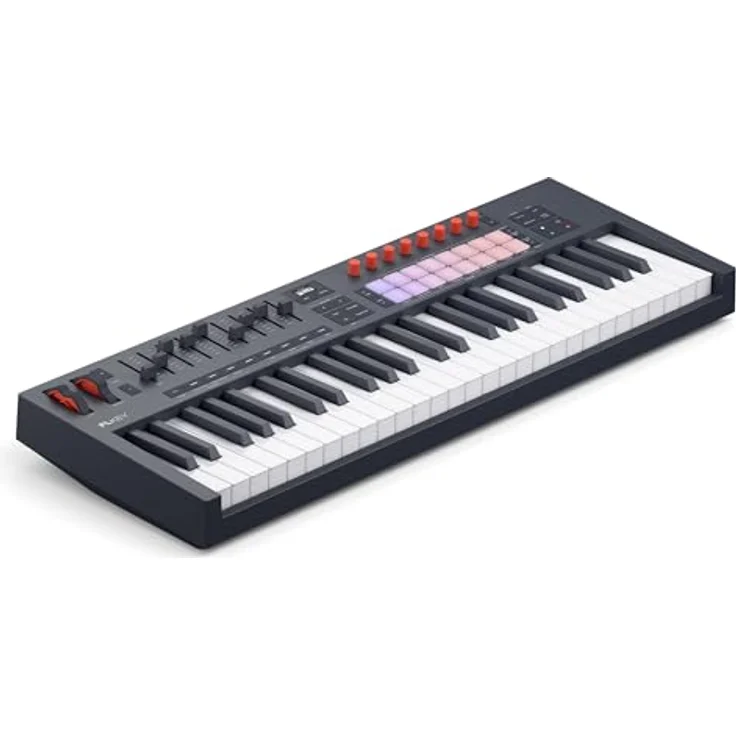 Novation FLkey 2 49, USB MIDI-Keyboard mit 49 halbgewichteten Tasten, optimiert für FL Studio, inkl. Arpeggiator und 16 Pads mit Aftertouch – Bild 2